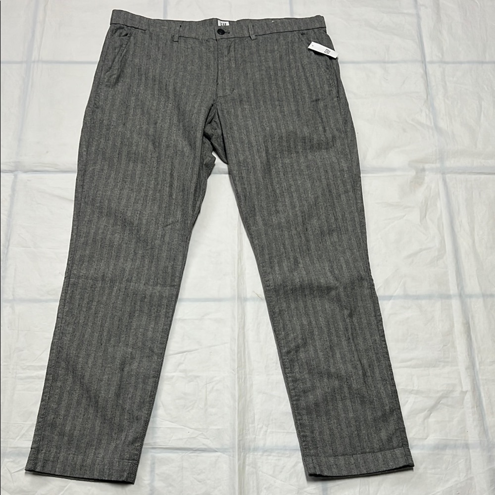 Men's Gray Striped Gap Pants